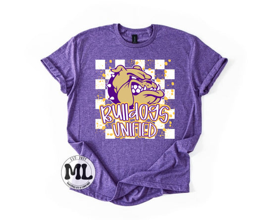Queen Creek bulldogs unified checkered