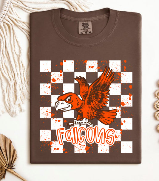 Bowling Green checkered and paint splatter