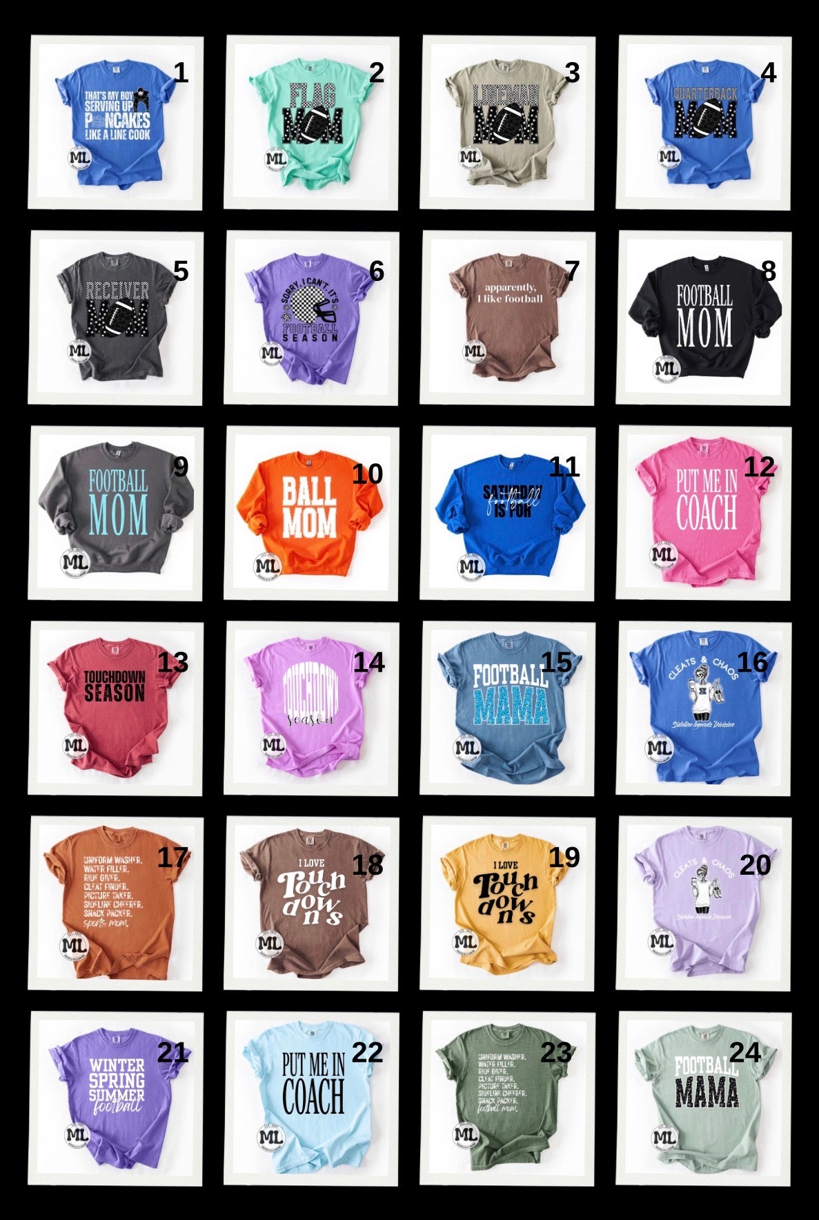 Football mom collection July 2026
