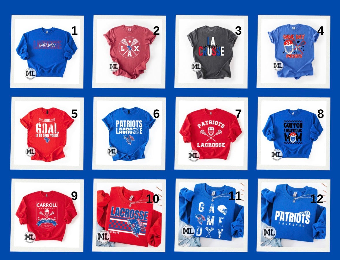Carroll Patriots Lacrosse Collection