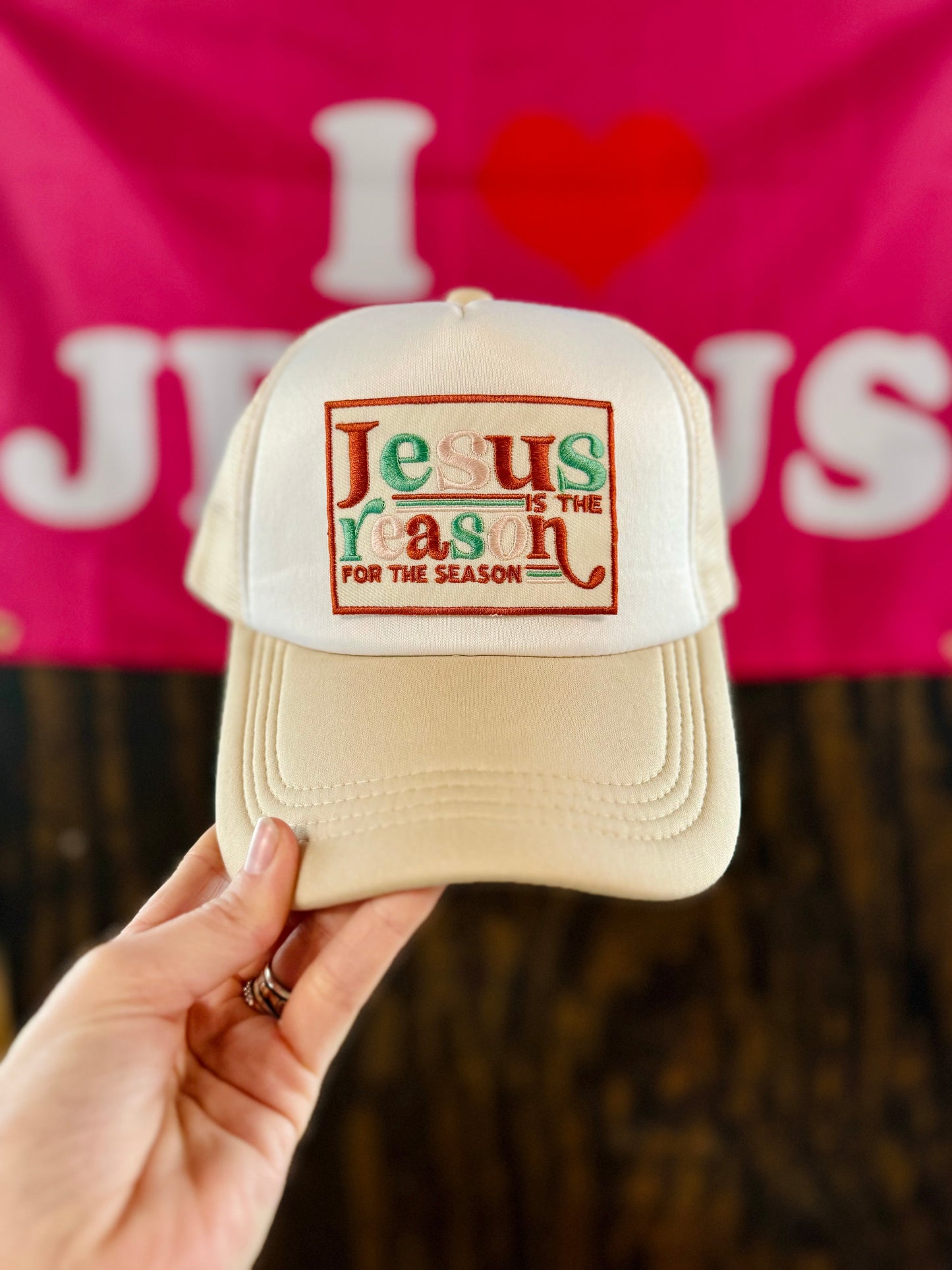 Jesus Is The Reason Patch Foam Trucker Hat