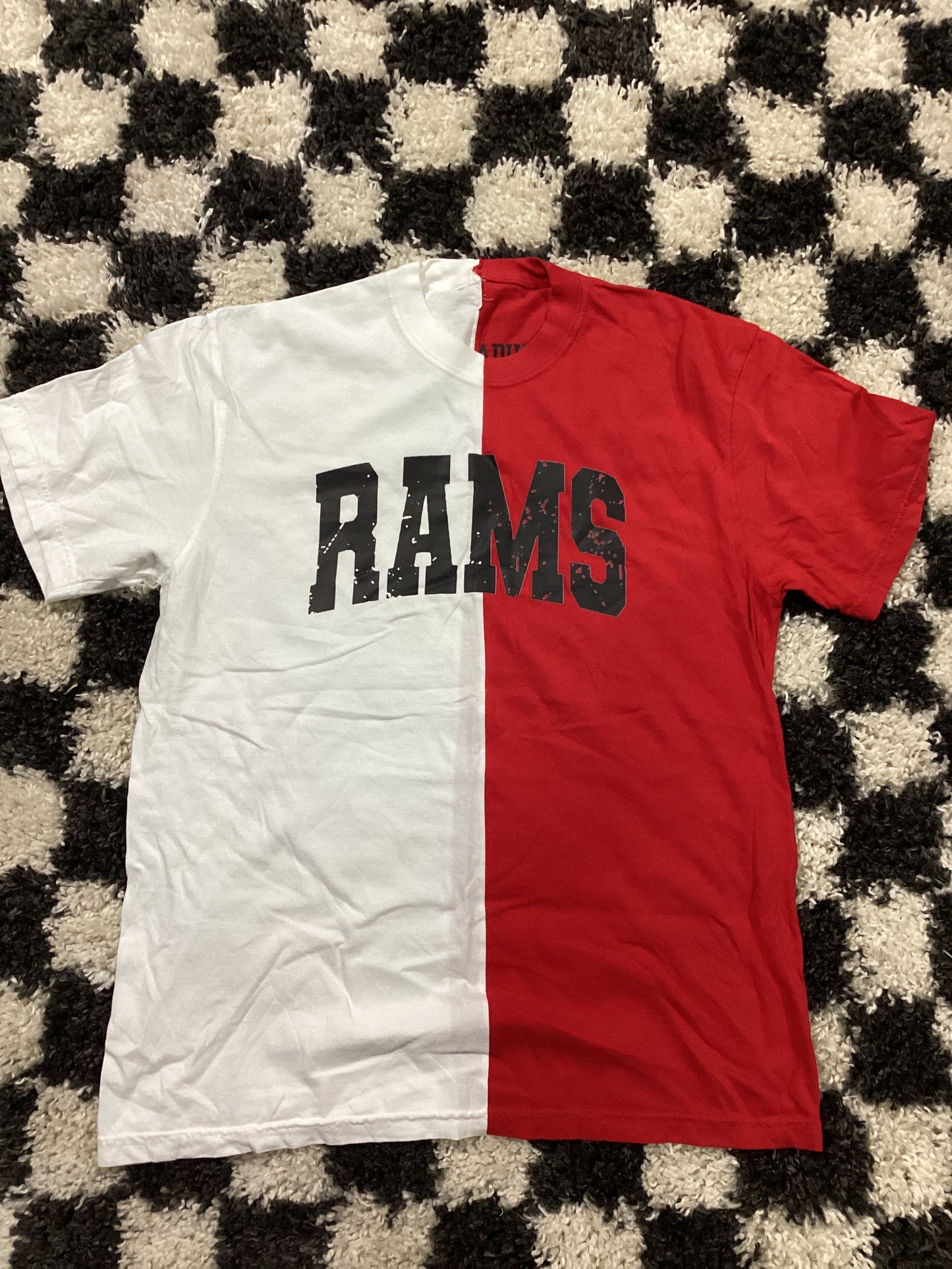 Large split rams shirt in stock