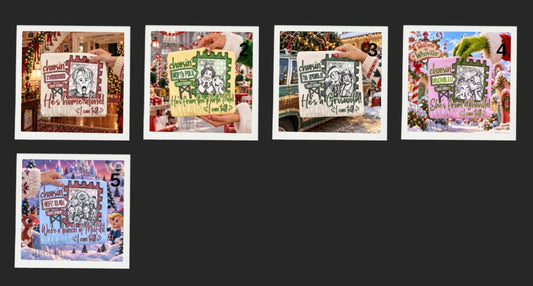 Cristmas postage stamp collection
