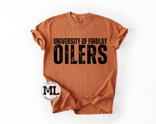 Findlay Oilers - black distressed