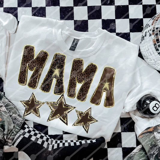 Mama stars with cheetah/gold