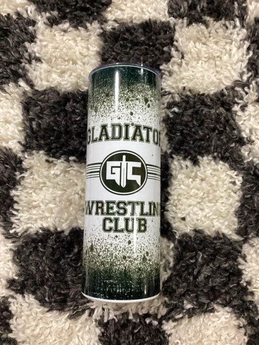 Gladiator wrestling club 20 ounce skinny Tumber – in stock