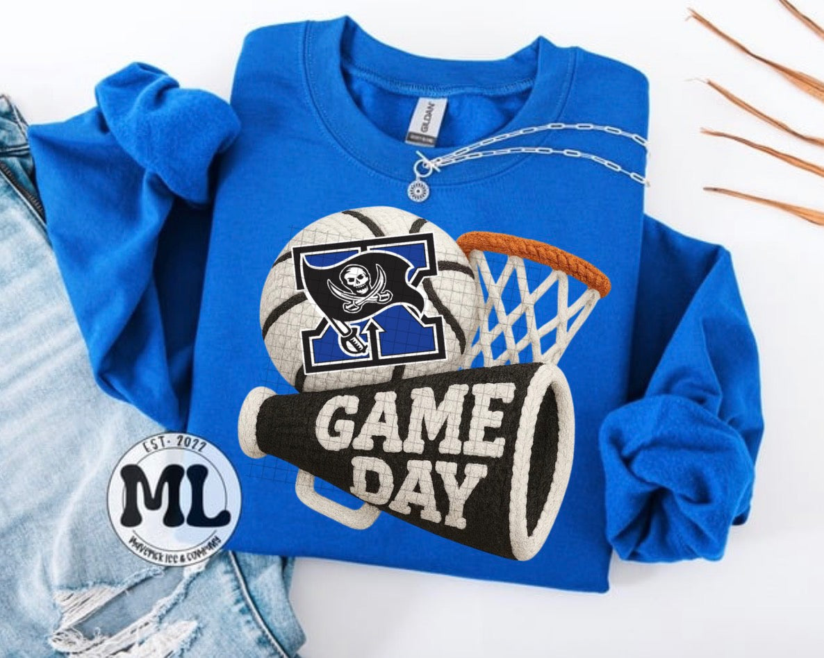 Xenia game day basketball faux crochet