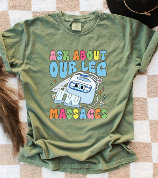 Ask about our leg massages