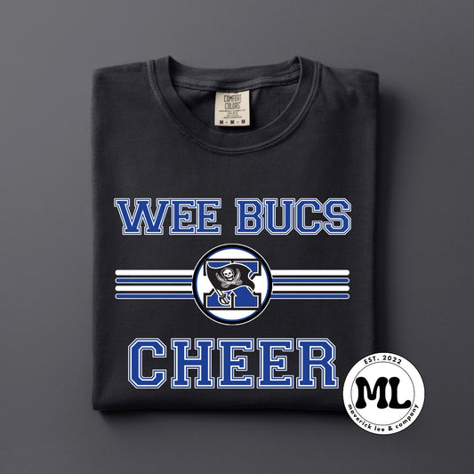 Wee Bucs cheer unisex varsity