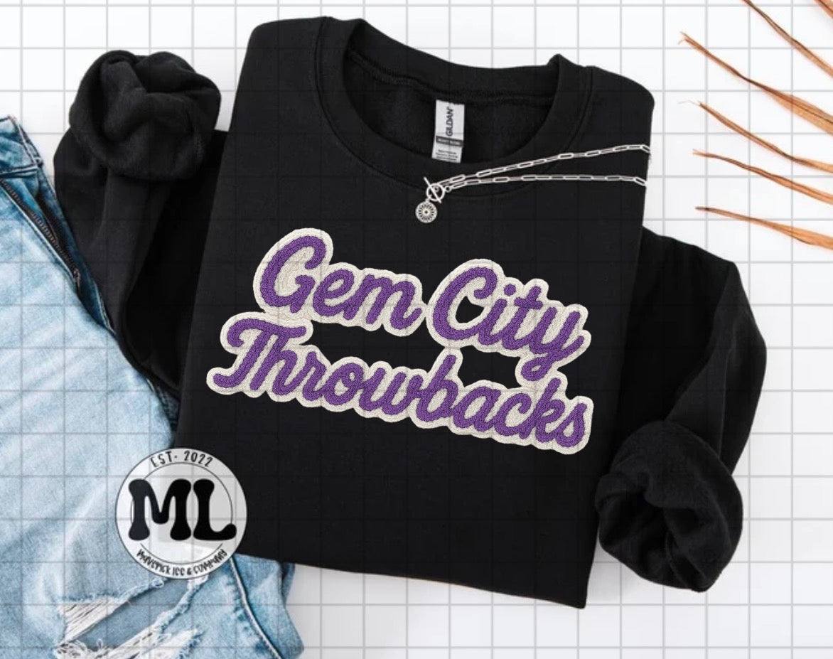 Gem City Throwbacks faux crochet