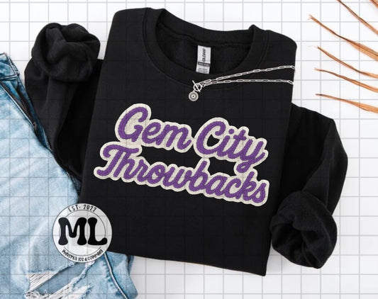 Gem City Throwbacks faux crochet