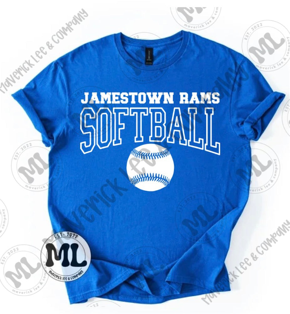 Jamestown Rams softball collection