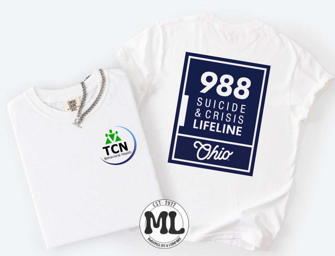 TCN - 988 suicide & crisis lifeline front & back