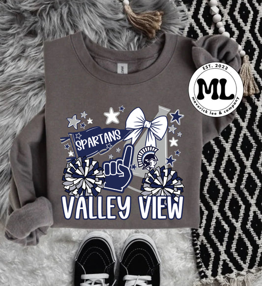 Valley View Spartans - cheer collage