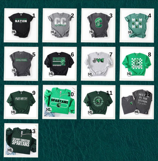 Calvary Christian spartan’s collection