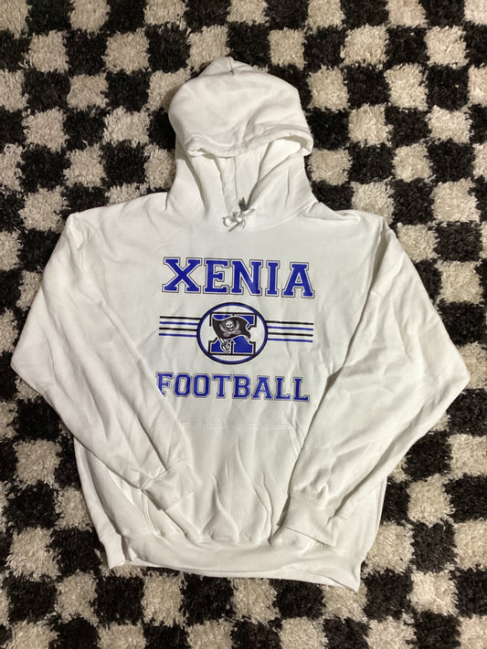 Large Xenia football varsity hoodie – in stock