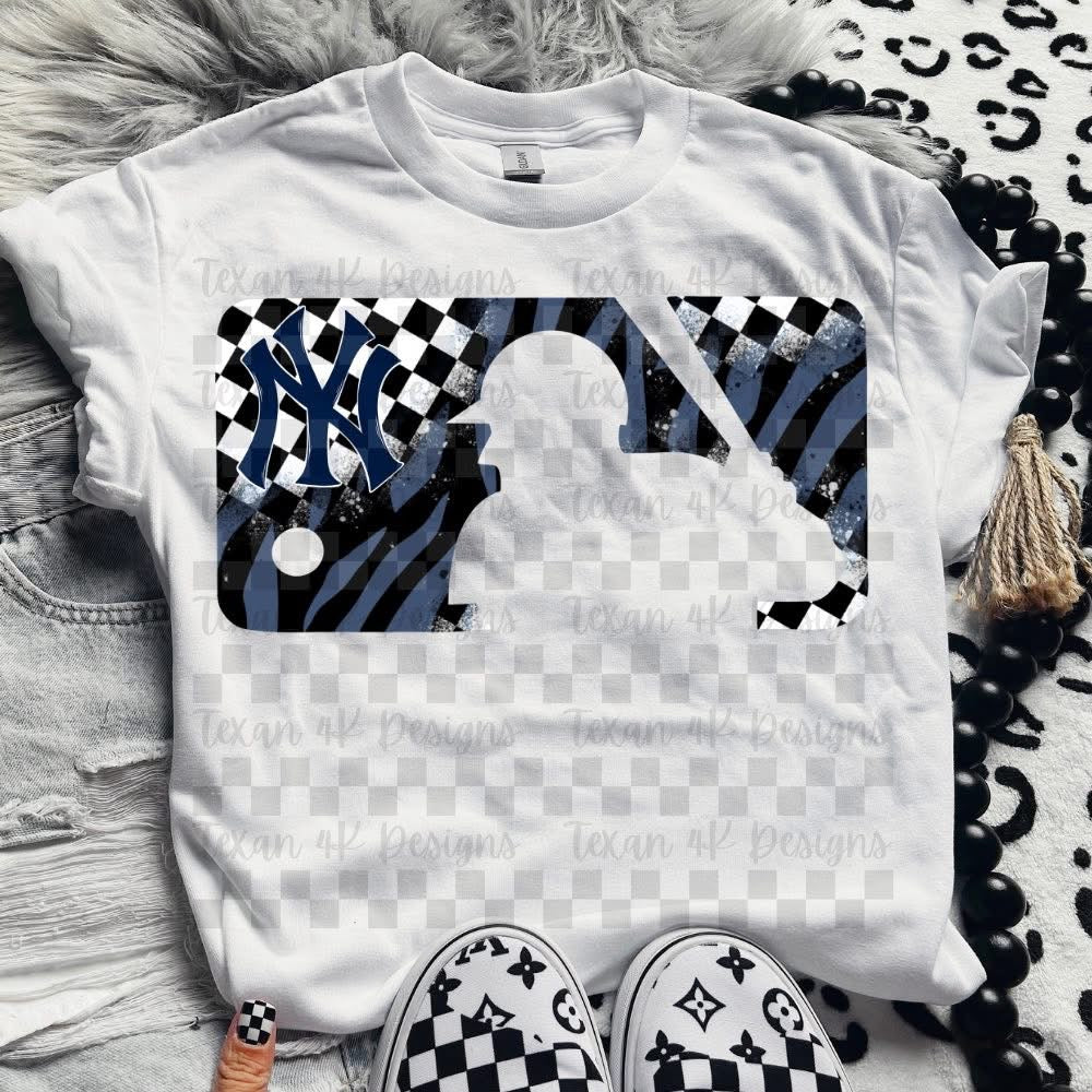 Zebra and checkered baseball collection