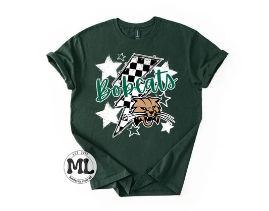 OU - bobcats checkered bolt