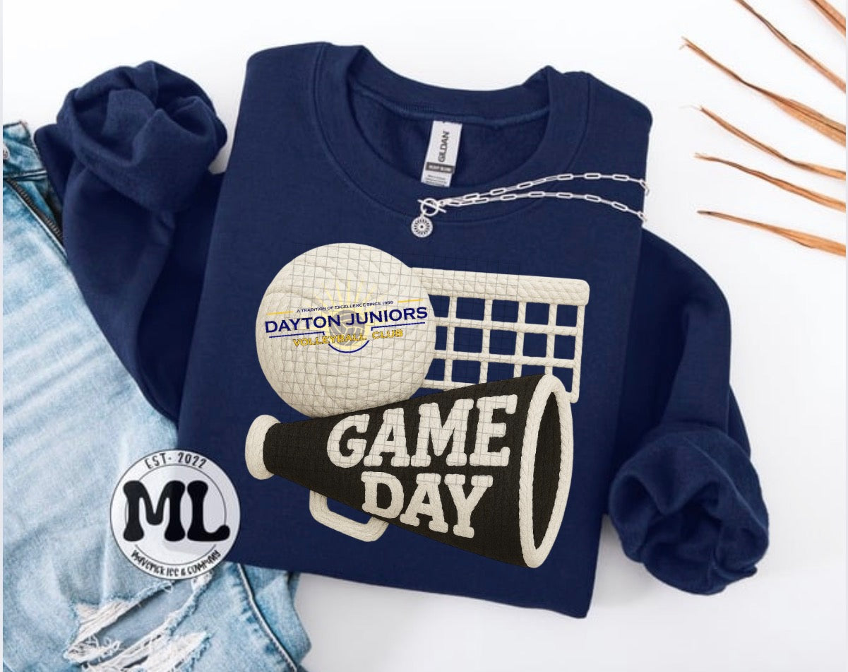 Game day Dayton Juniors faux crochet