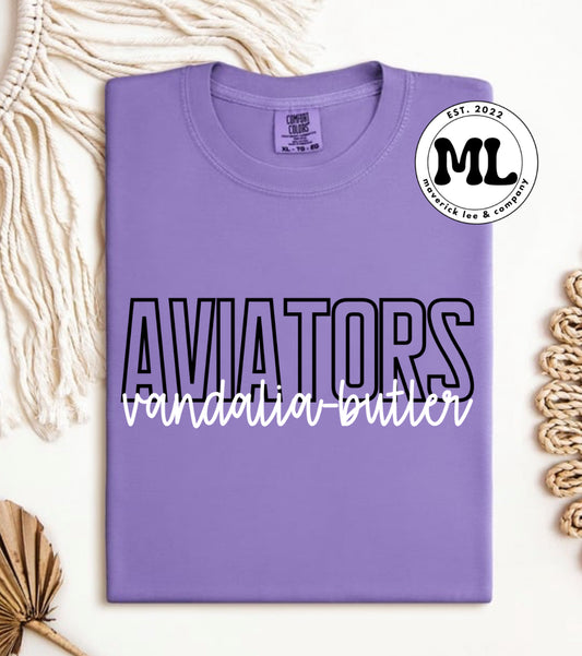 Vandalia Butler aviators outline