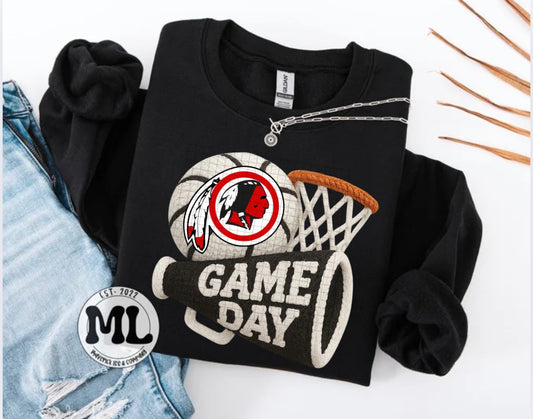 Game day basketball Cedarville faux crochet