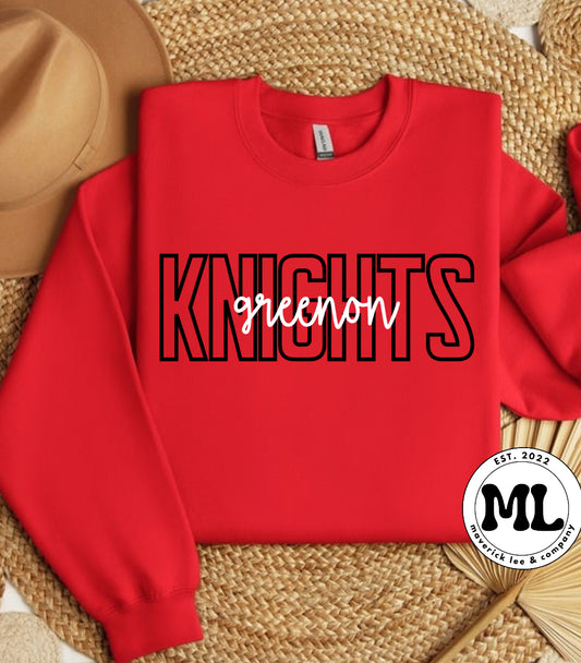 Greenon - knights outline