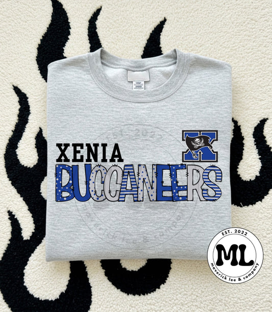 Xenia buccaneers dots + lines