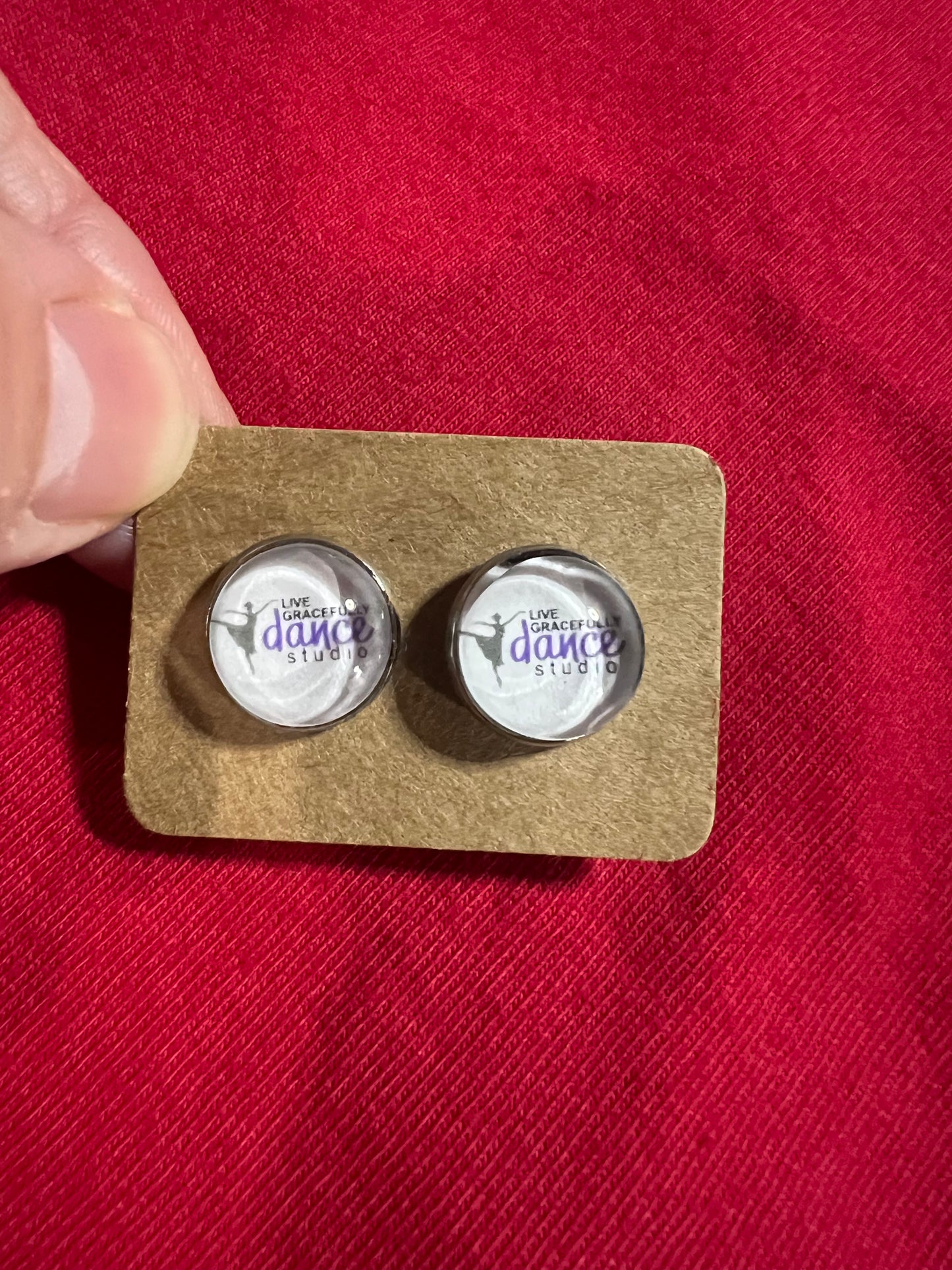 In stock earrings 12mm