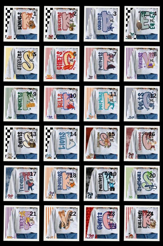 Seersucker football with sleeve collection