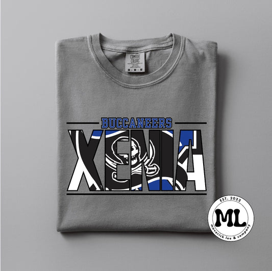 Xenia Buccaneers word frame
