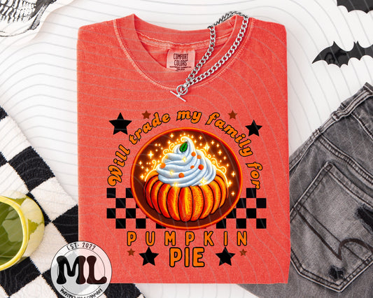 Will trade my family for pumpkin pie