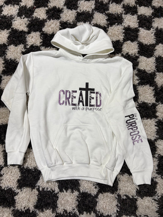Youth large hoodie in stock with sleeve detail