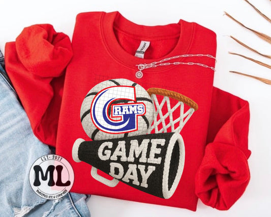 Greeneview game day basketball faux crochet