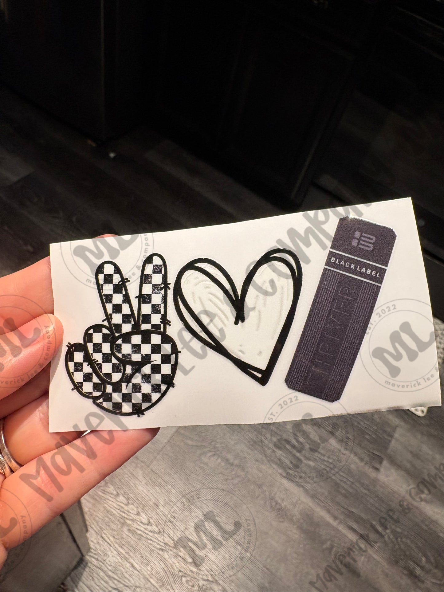 Peace love BL  4” – UVDTF sticker