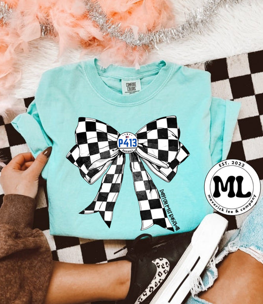 P413 - checkered bow