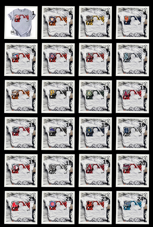 Zebra and checkered baseball collection