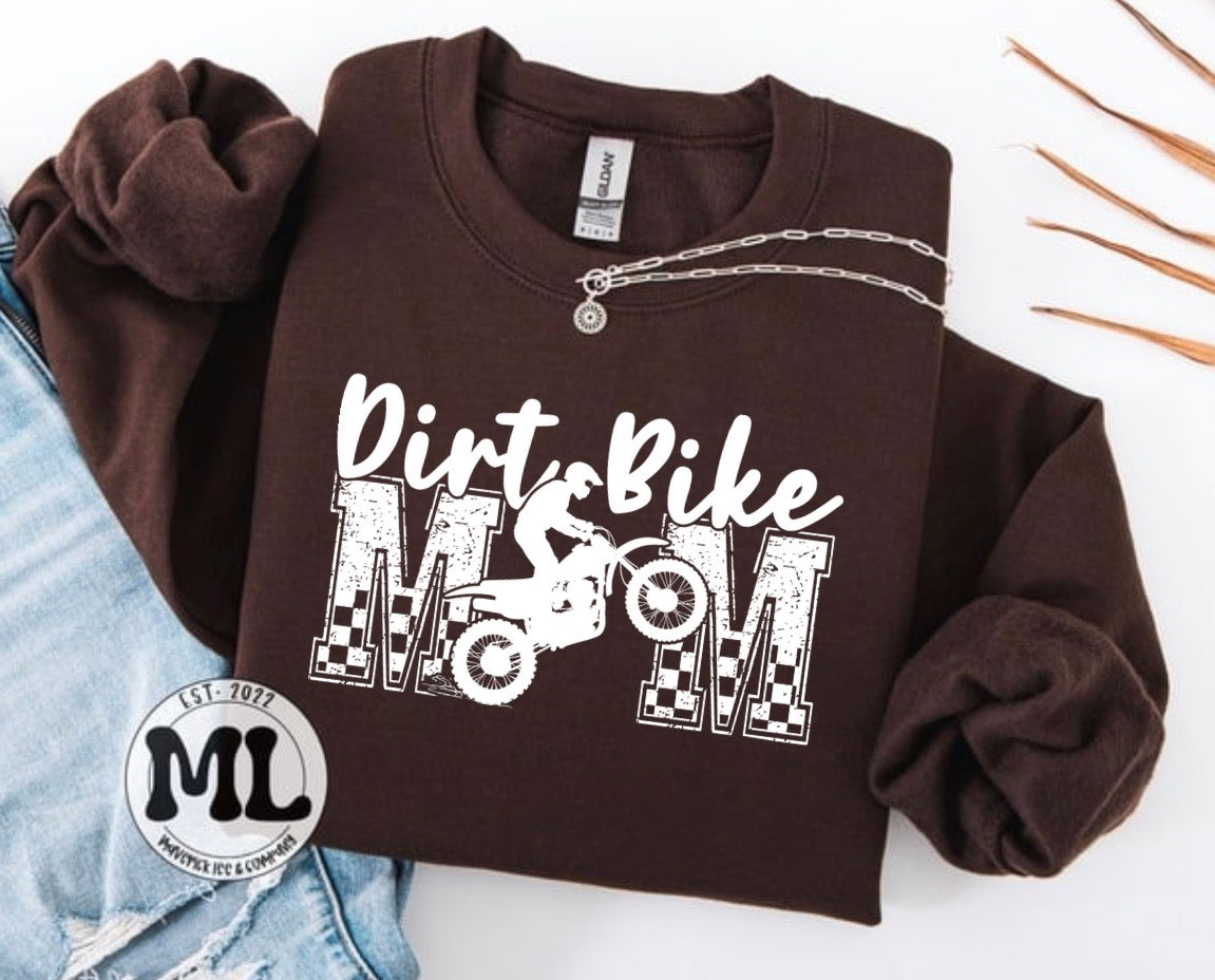 Dirt bike mom - White