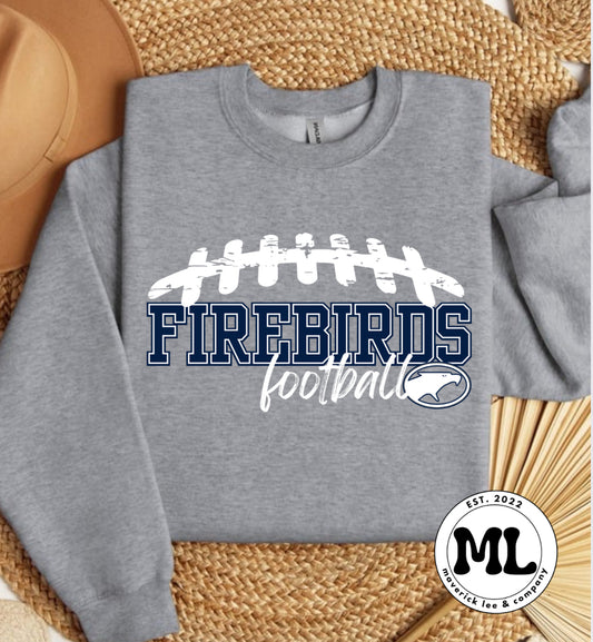 Fairmont Firebirds white football laces