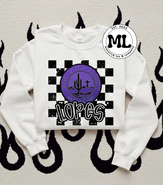 Lopes checkered and paint splatter