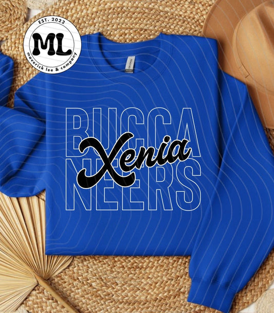 Xenia Buccaneers retro with outline