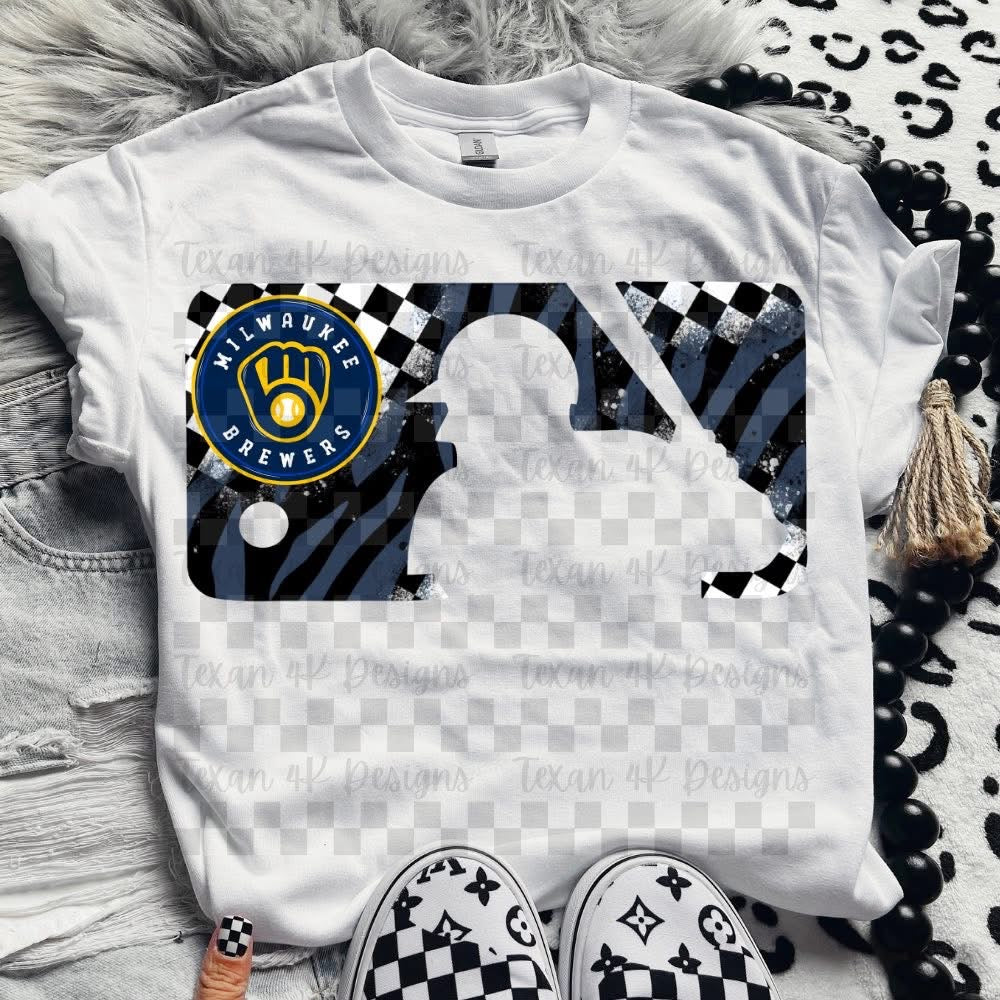 Zebra and checkered baseball collection