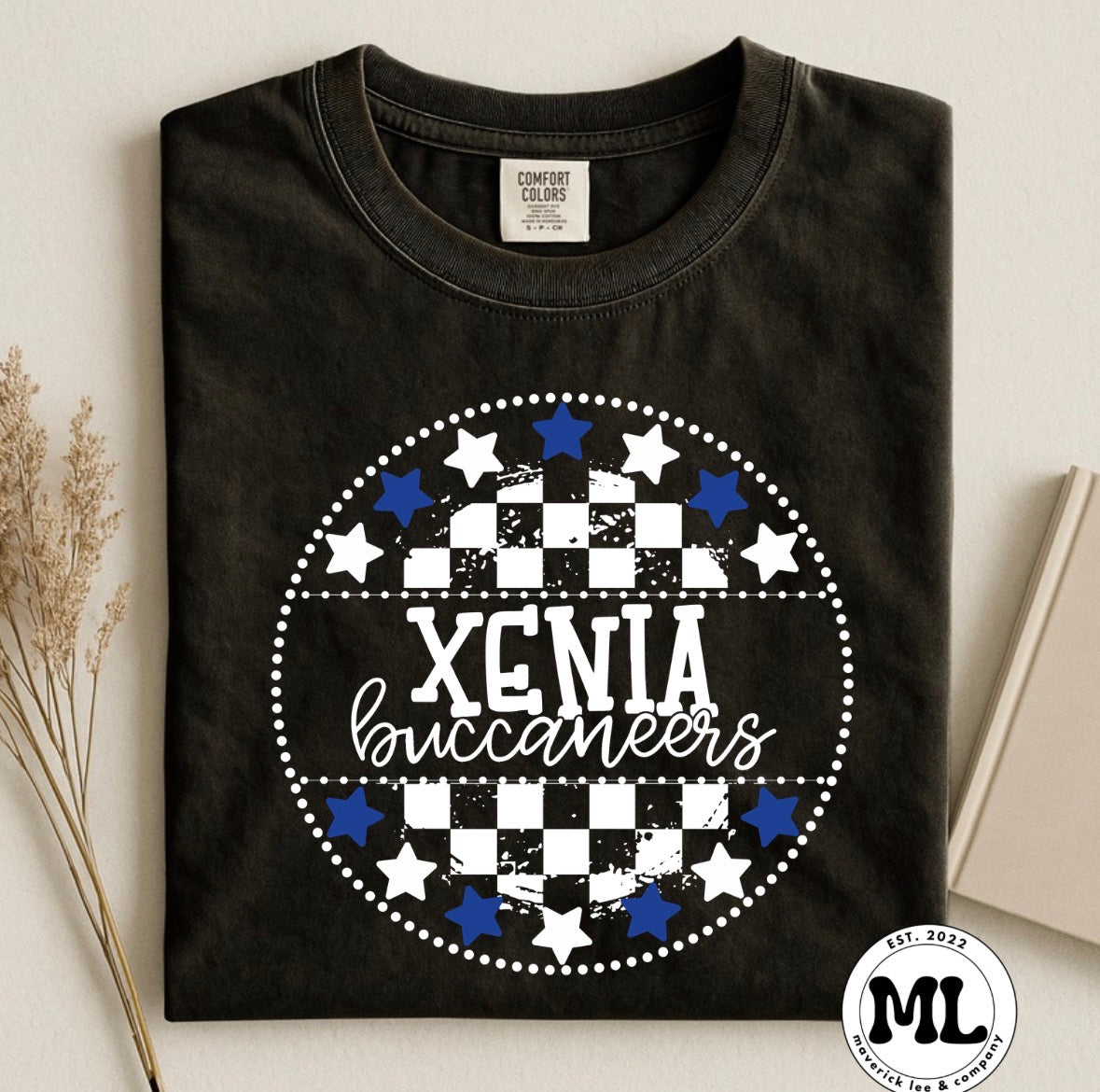 Xenia Buccaneers checkered with Stars