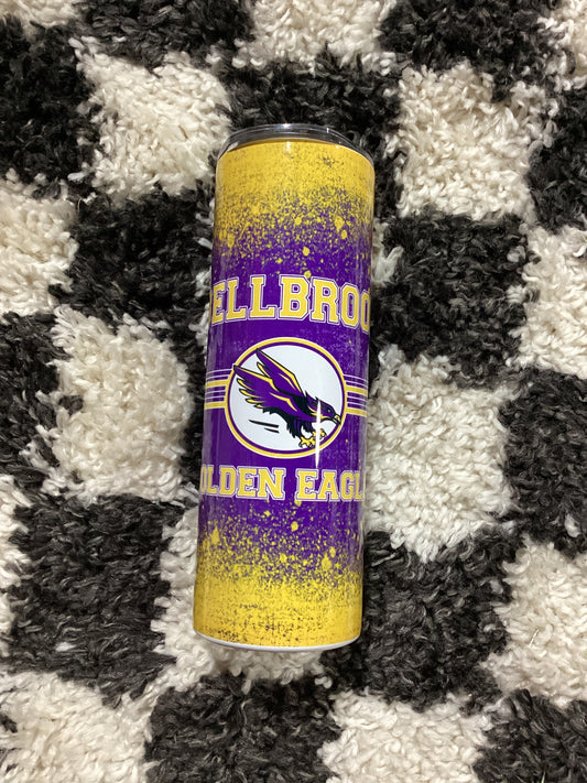 Bellbrook Golden Eagles 20 ounce skinny Tumber – in stock