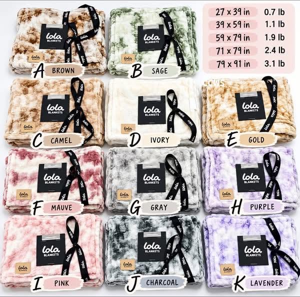 Lola Blanket TESTER - ALL SALES FINAL