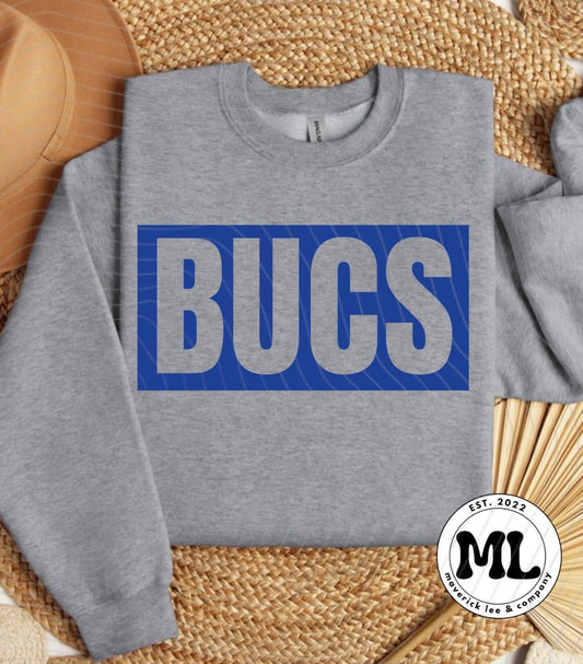 Bucs blue transparent