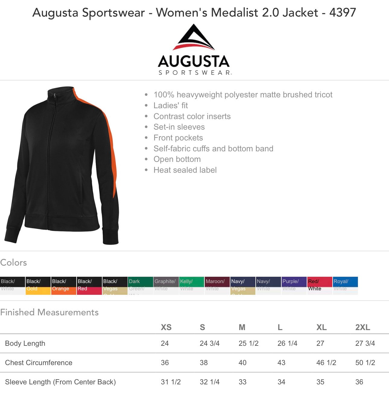 Legacy Swim jacket outline