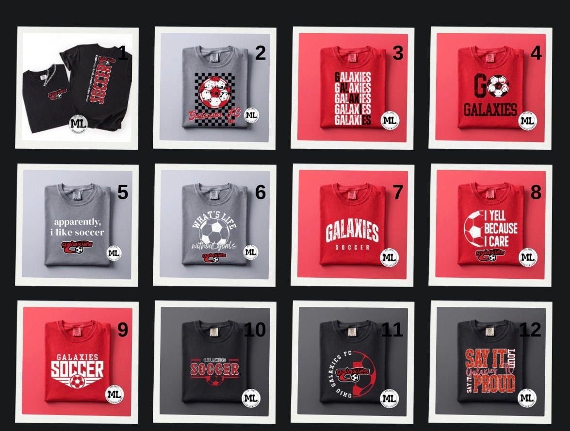 Galaxies Soccer collection August 2026