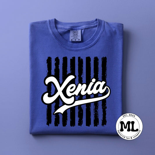 Xenia striped retro