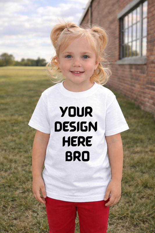 Mock up - white gildan tee