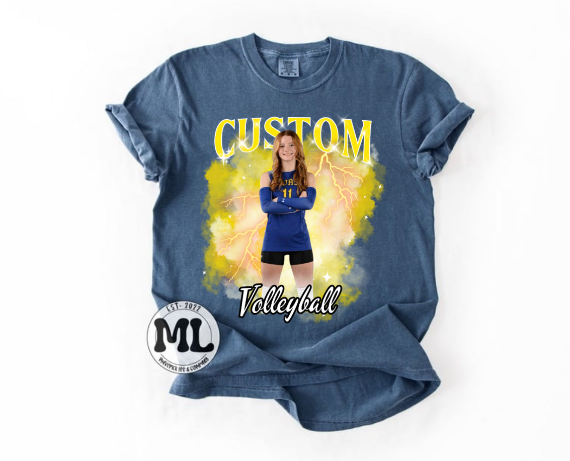 Custom lightning tee